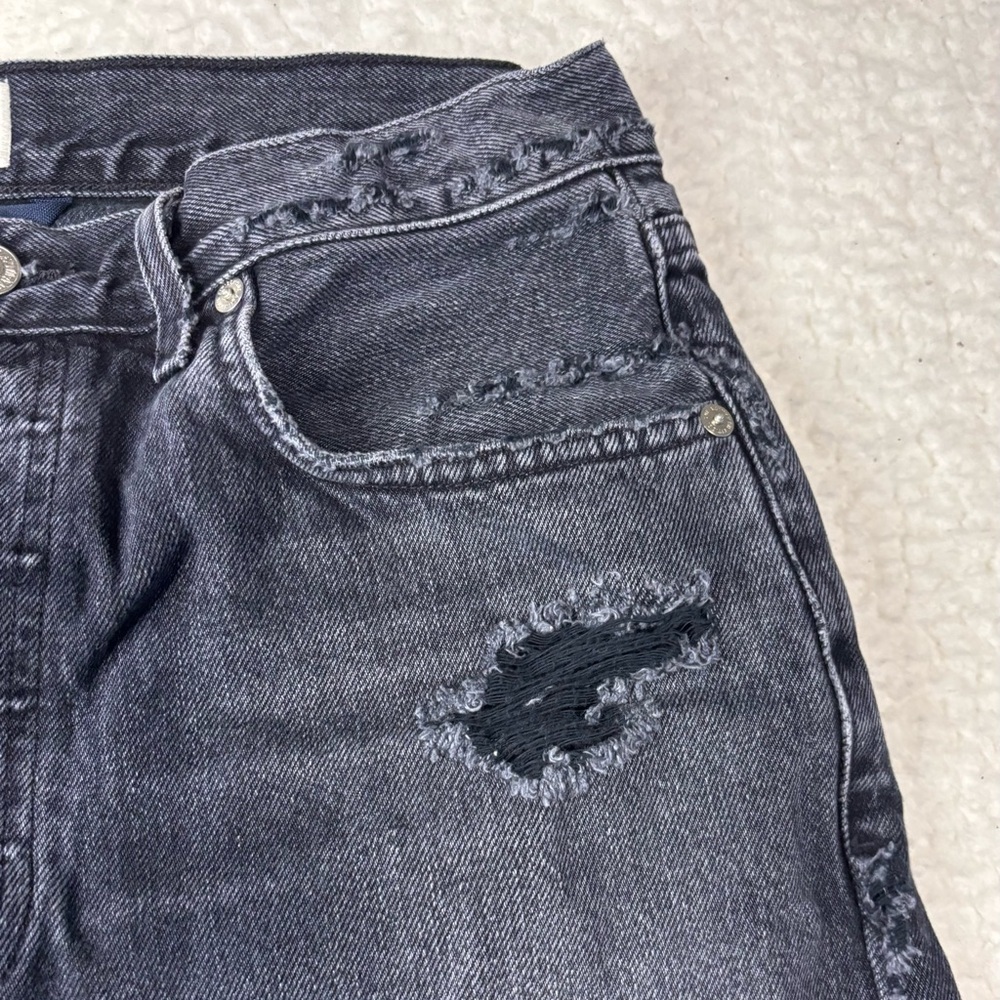 Citizens of Humanity Women Black Wash Ambrosio Bermuda Shorts - Picture 6 of 13